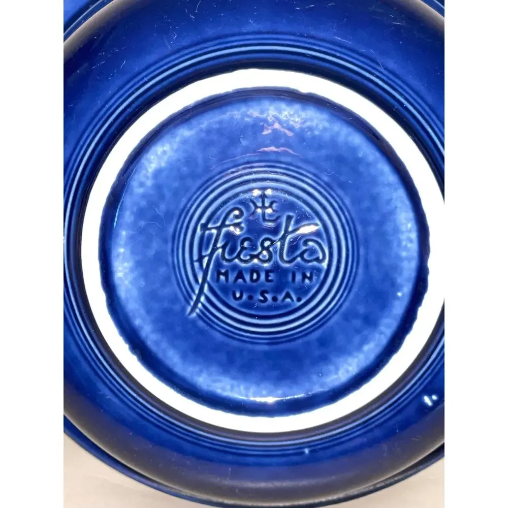 1940s Vintage Fiestaware Cobalt Blue Bowl - Rare 